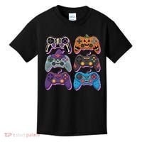 Cute Halloween Skeleton Zombie Gaming Control Gamer Kids T-Shirt thumb 0