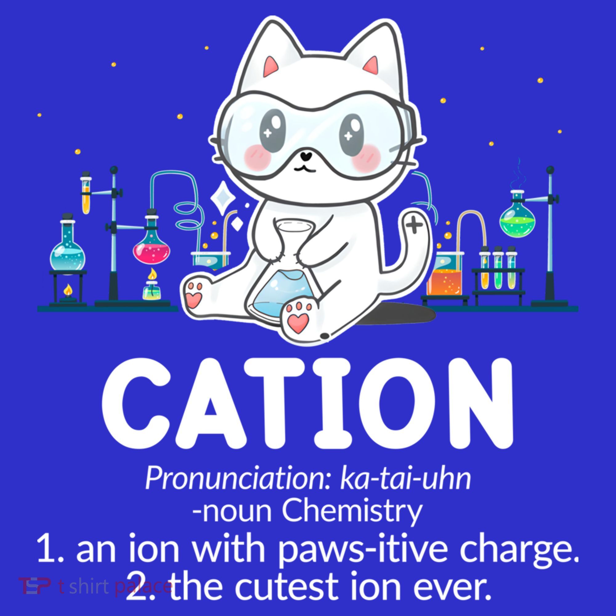Chemistry Humor Science Teacher Cat Pun Cation Gift Toddler Hoodie