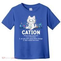 Chemistry Humor Science Teacher Cat Pun Cation Gift Toddler T-Shirt thumb 0