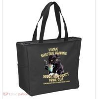 Cat Have Selective Hearing You Didnt Make Cut Funny Tote Bag thumb 2