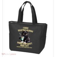 Cat Have Selective Hearing You Didnt Make Cut Funny Tote Bag thumb 3