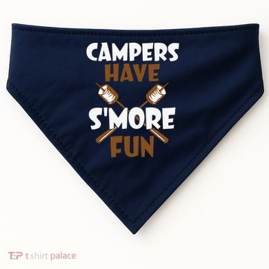 Campers Have Smore Fun Campfire Camping Gift USA-Made Doggie Bandana