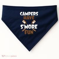 Campers Have Smore Fun Campfire Camping Gift USA-Made Doggie Bandana thumb 0