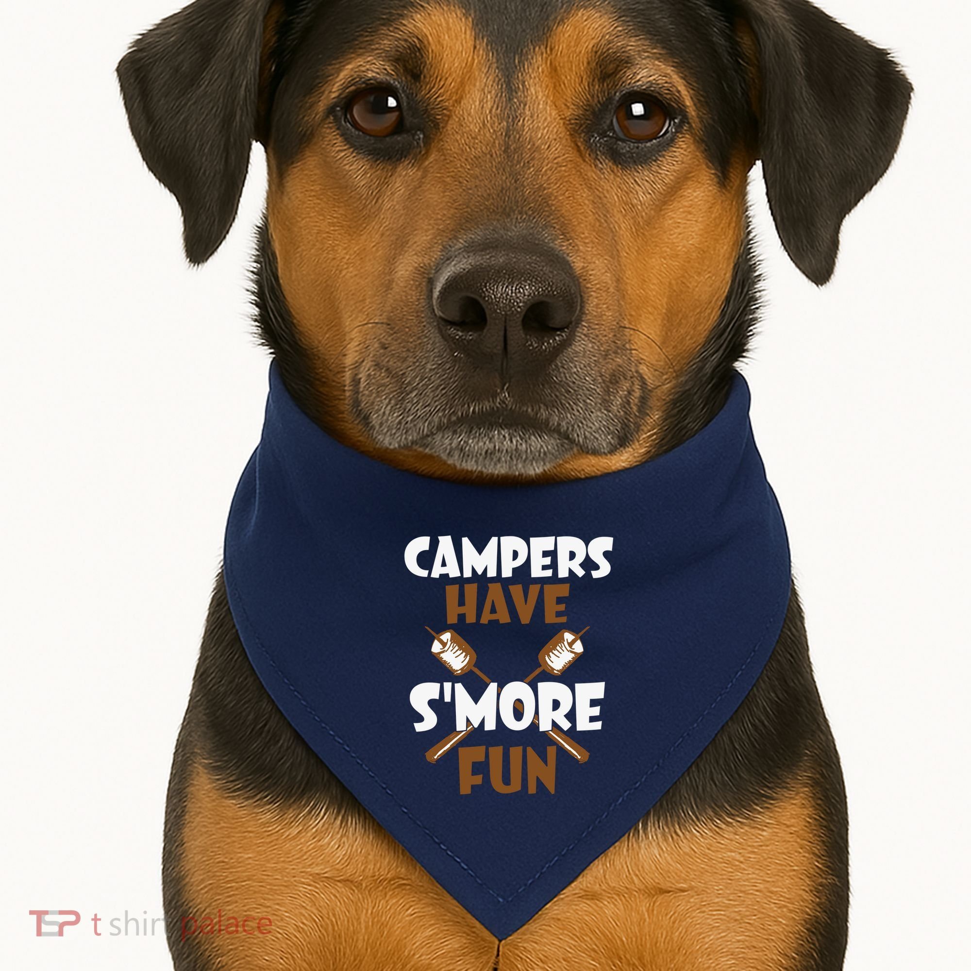 Campers Have Smore Fun Campfire Camping Gift USA-Made Doggie Bandana