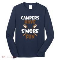 Campers Have Smore Fun Campfire Camping Gift Long Sleeve Shirt thumb 0