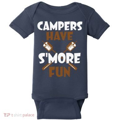Campers Have Smore Fun Campfire Camping Gift Baby Bodysuit