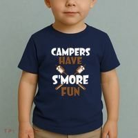 Campers Have Smore Fun Campfire Camping Gift Toddler T-Shirt thumb 2