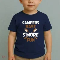Campers Have Smore Fun Campfire Camping Gift Toddler T-Shirt thumb 2