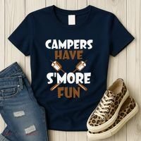Campers Have Smore Fun Campfire Camping Gift Women's T-Shirt thumb 3