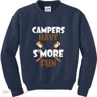 Campers Have Smore Fun Campfire Camping Gift Kids Sweatshirt thumb 0