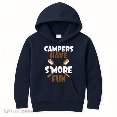 Campers Have Smore Fun Campfire Camping Gift Kids Hoodie