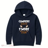 Campers Have Smore Fun Campfire Camping Gift Kids Hoodie thumb 0