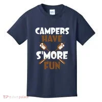 Campers Have Smore Fun Campfire Camping Gift Kids T-Shirt thumb 0