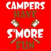 Campers Have Smore Fun Campfire Camping Gift Santa Hat thumb 1