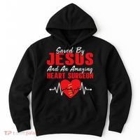Cool Heart Surgery For Heart Cardiac Rehab Jesus Hoodie thumb 0