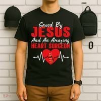 Cool Heart Surgery For Heart Cardiac Rehab Jesus T-Shirt thumb 6