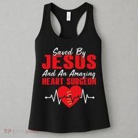 Cool Heart Surgery For Heart Cardiac Rehab Jesus Women's Tank Top thumb 3