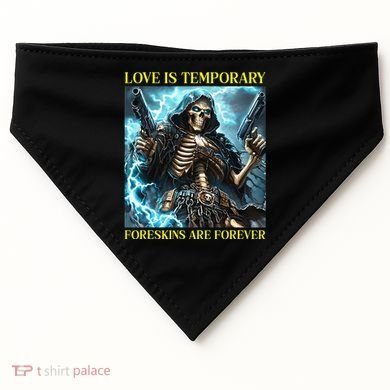 Cringe Hard Skeleton Meme Funny Foreskin USA-Made Doggie Bandana