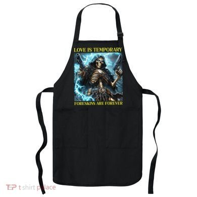 Cringe Hard Skeleton Meme Funny Foreskin Apron