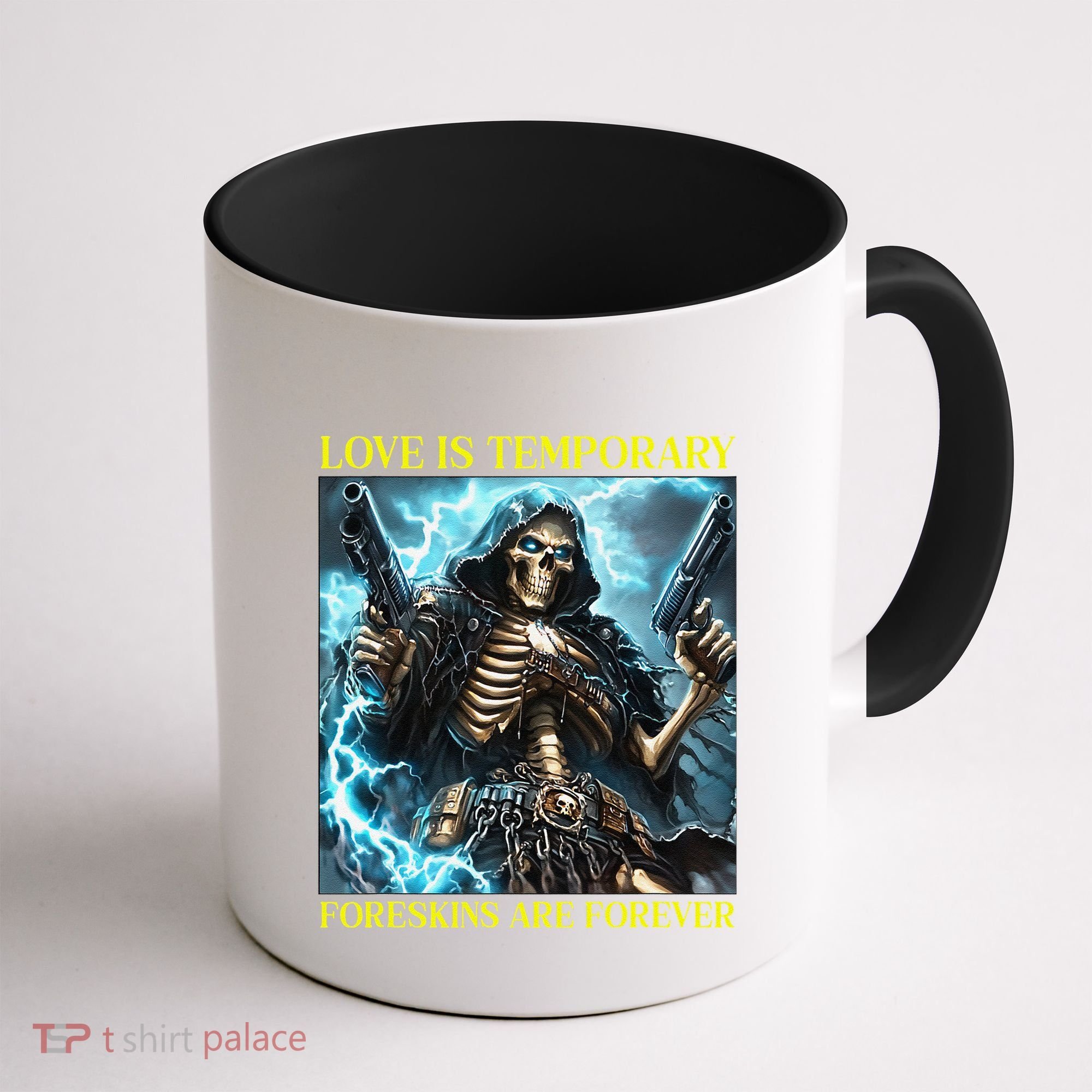 Cringe Hard Skeleton Meme Funny Foreskin Coffee Mug