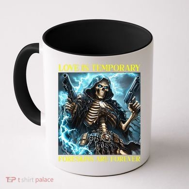 Cringe Hard Skeleton Meme Funny Foreskin Coffee Mug