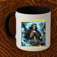 Cringe Hard Skeleton Meme Funny Foreskin Coffee Mug thumb 2