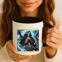 Cringe Hard Skeleton Meme Funny Foreskin Coffee Mug thumb 3