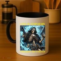 Cringe Hard Skeleton Meme Funny Foreskin Coffee Mug thumb 4