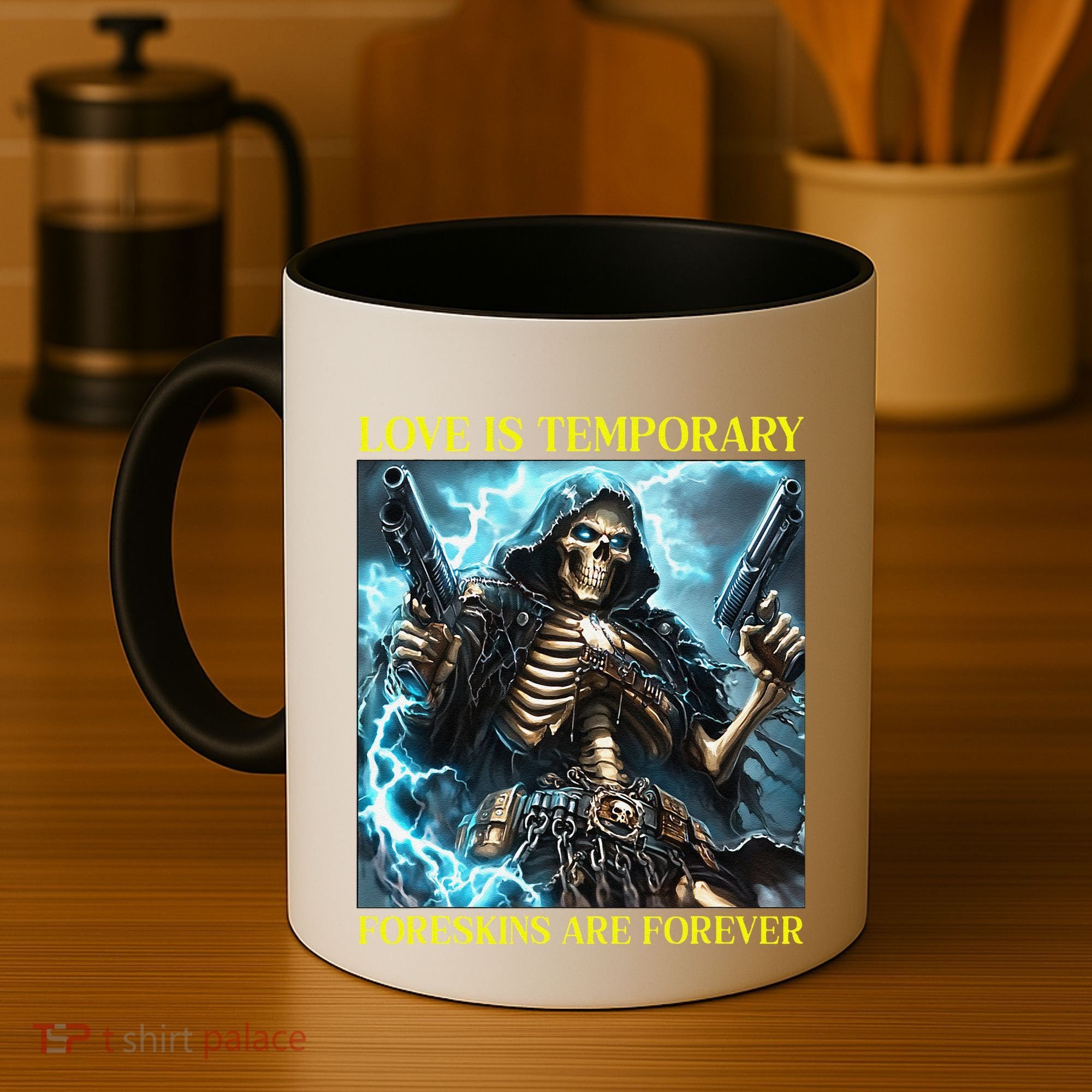 Cringe Hard Skeleton Meme Funny Foreskin Coffee Mug