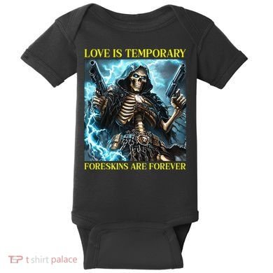 Cringe Hard Skeleton Meme Funny Foreskin Baby Bodysuit