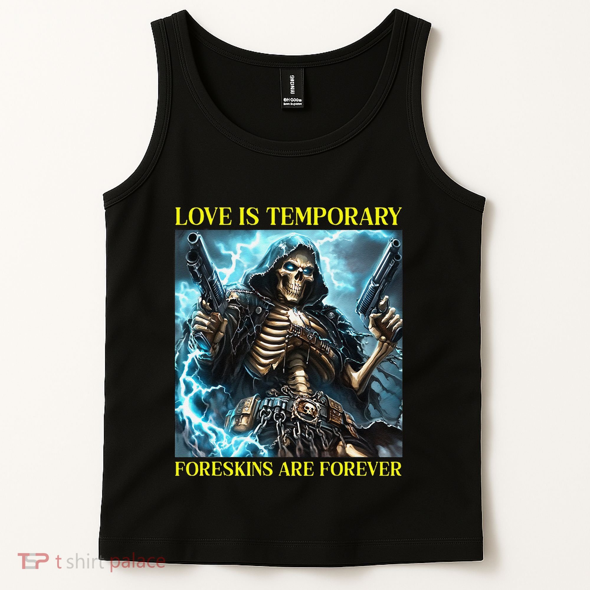 Cringe Hard Skeleton Meme Funny Foreskin Tank Top