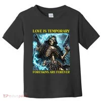 Cringe Hard Skeleton Meme Funny Foreskin Toddler T-Shirt thumb 0