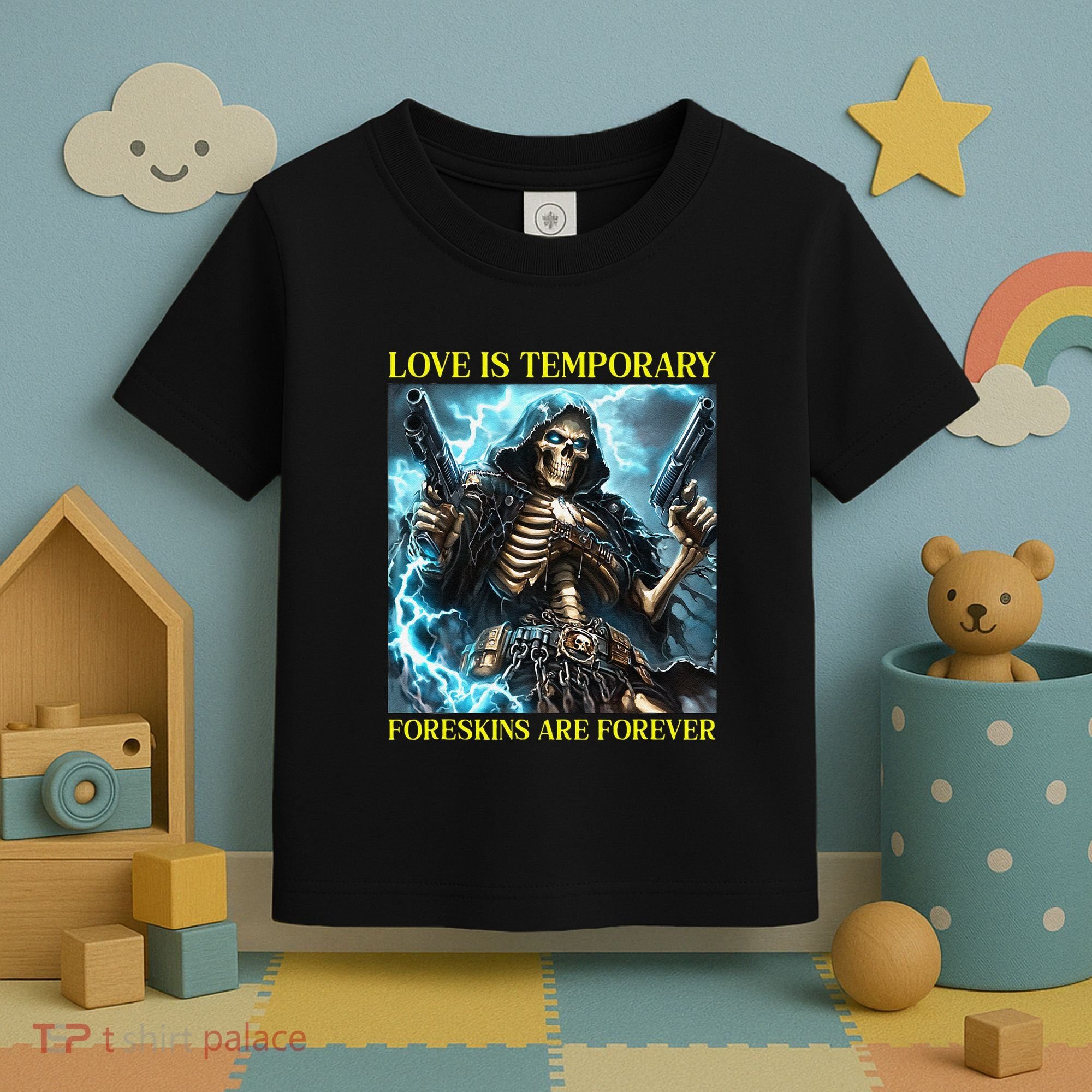 Cringe Hard Skeleton Meme Funny Foreskin Toddler T-Shirt