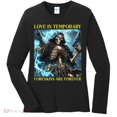 Cringe Hard Skeleton Meme Funny Foreskin Women's Long Sleeve Shirt