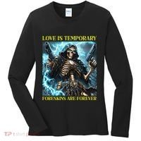 Cringe Hard Skeleton Meme Funny Foreskin Women's Long Sleeve Shirt thumb 0