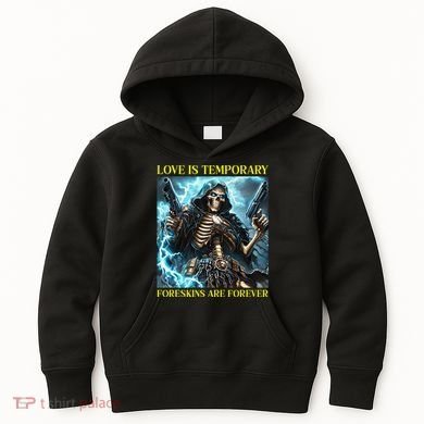 Cringe Hard Skeleton Meme Funny Foreskin Kids Hoodie