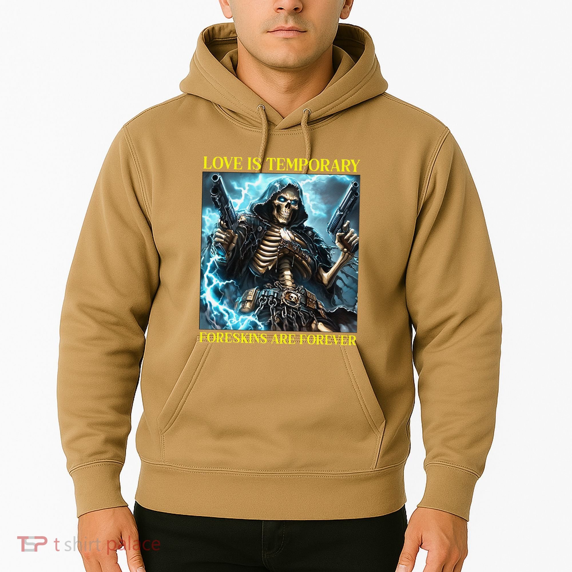 Cringe Hard Skeleton Meme Funny Foreskin Hoodie