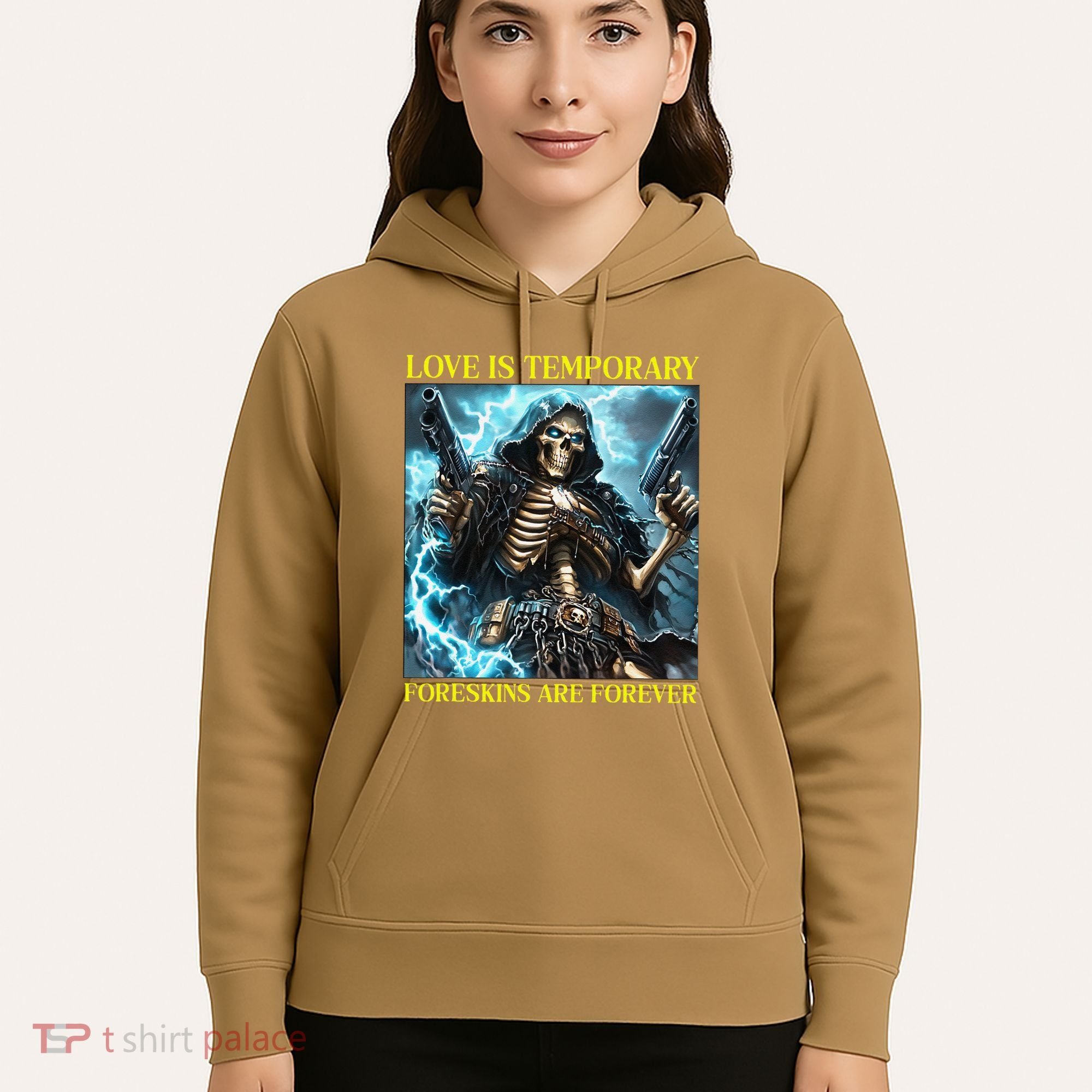 Cringe Hard Skeleton Meme Funny Foreskin Hoodie