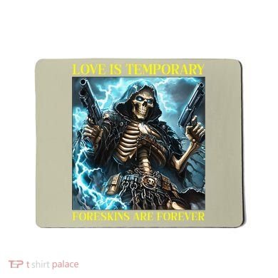 Cringe Hard Skeleton Meme Funny Foreskin Mousepad