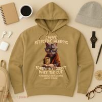Cat Have Selective Hearing You Didnt Make Cut Funny Saying Hoodie thumb 3