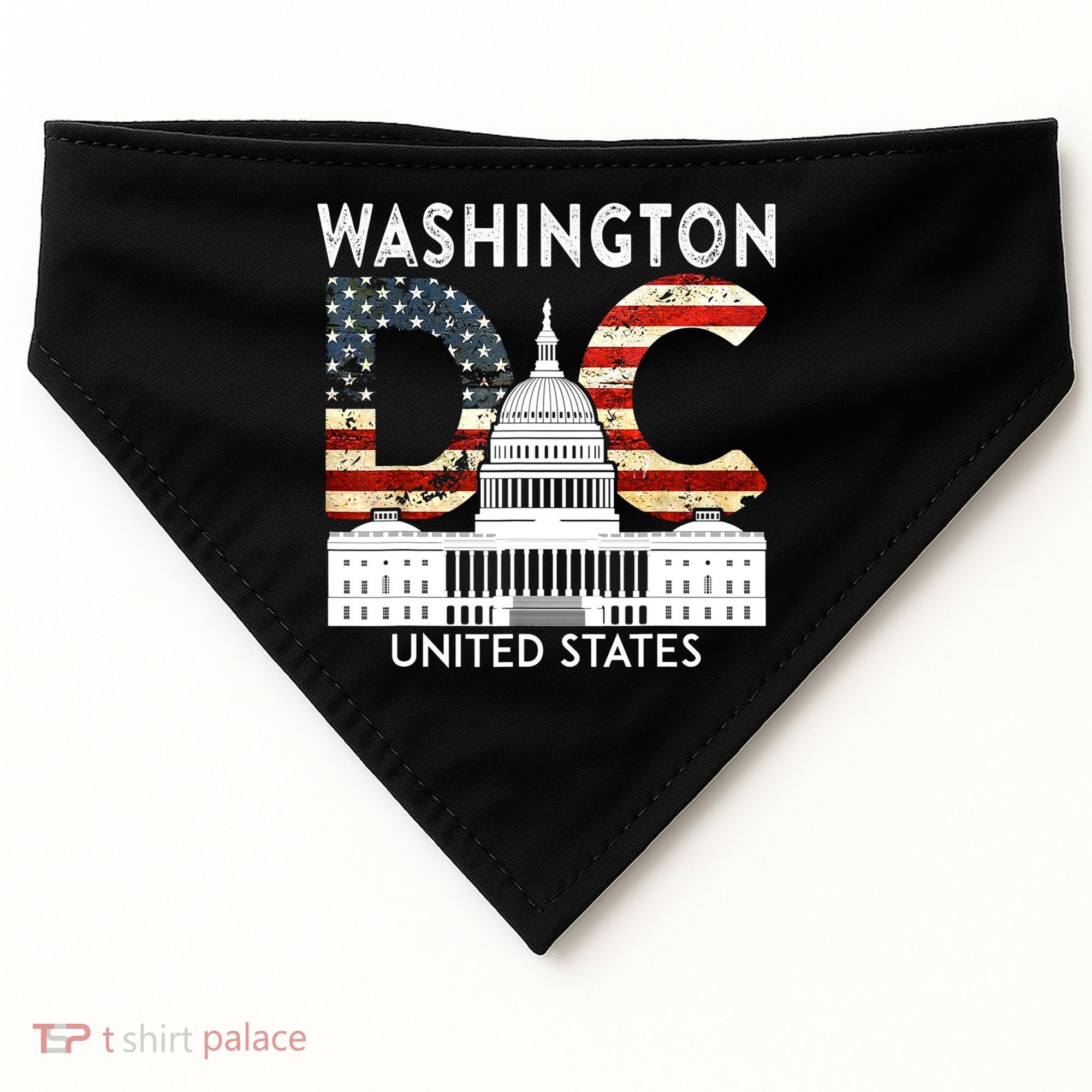 Capitol Hill Souvenir Gift Washington DC USA-Made Doggie Bandana