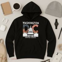 Capitol Hill Souvenir Gift Washington DC Hoodie thumb 3