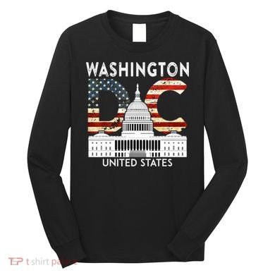 Capitol Hill Souvenir Gift Washington DC Long Sleeve Shirt