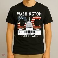 Capitol Hill Souvenir Gift Washington DC T-Shirt thumb 3