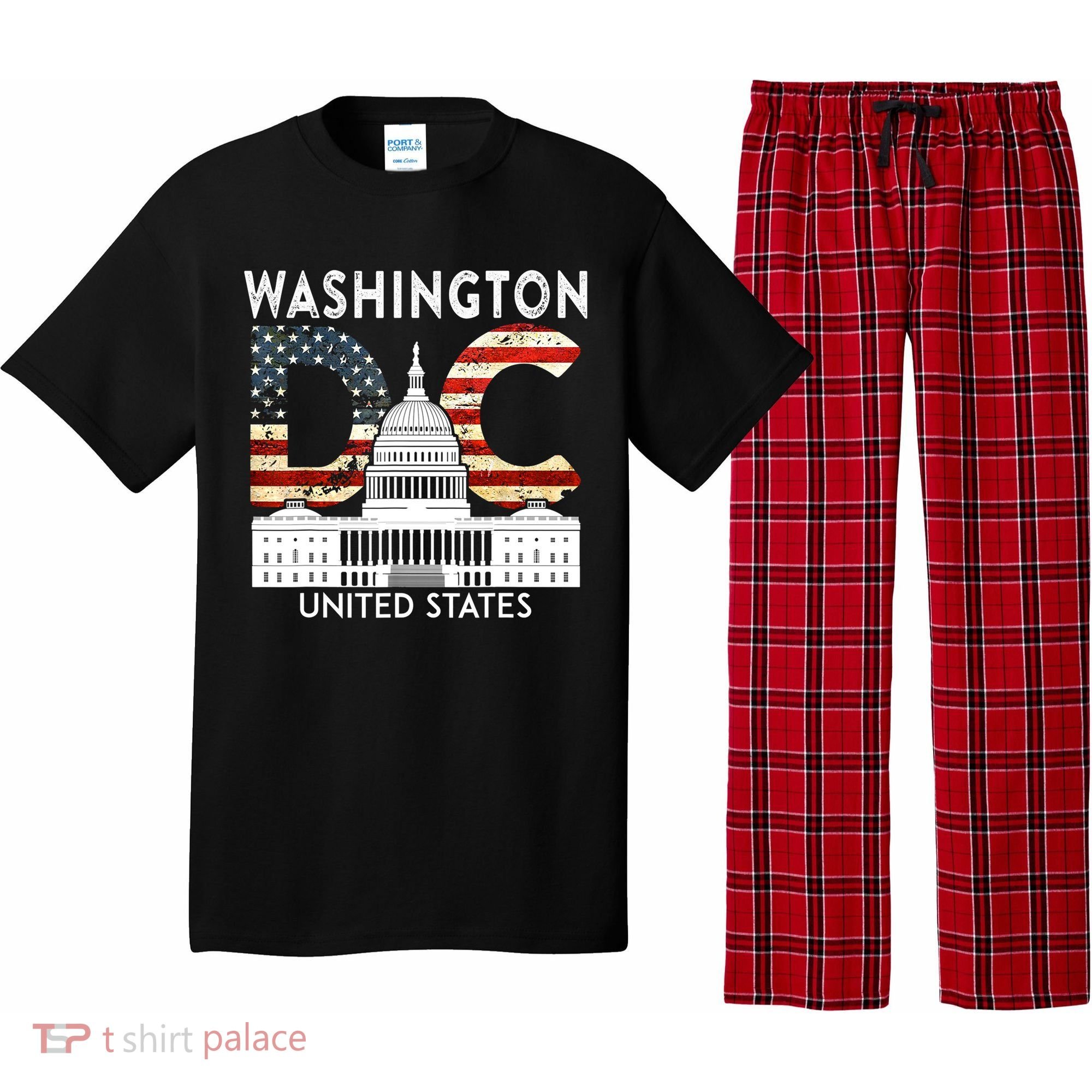 Capitol Hill Souvenir Gift Washington DC Pajama Set