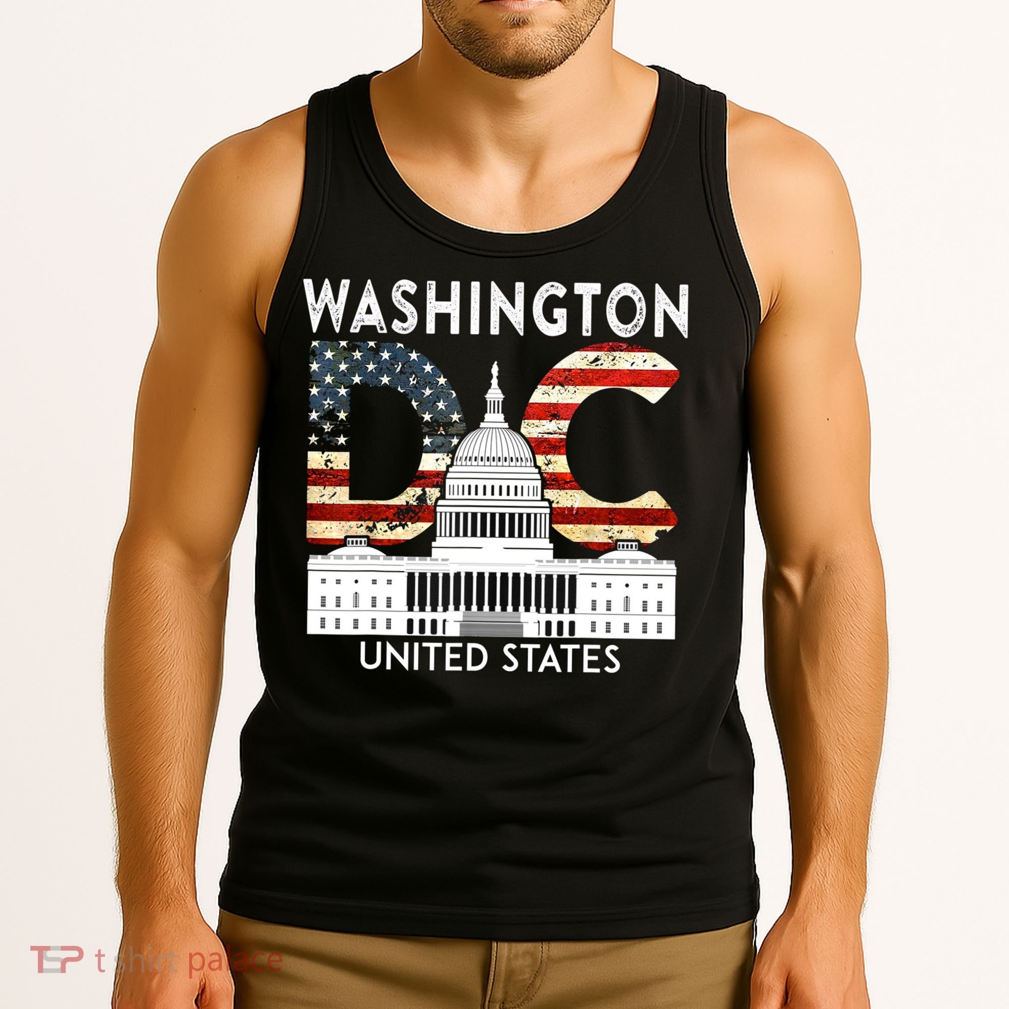 Capitol Hill Souvenir Gift Washington DC Tank Top