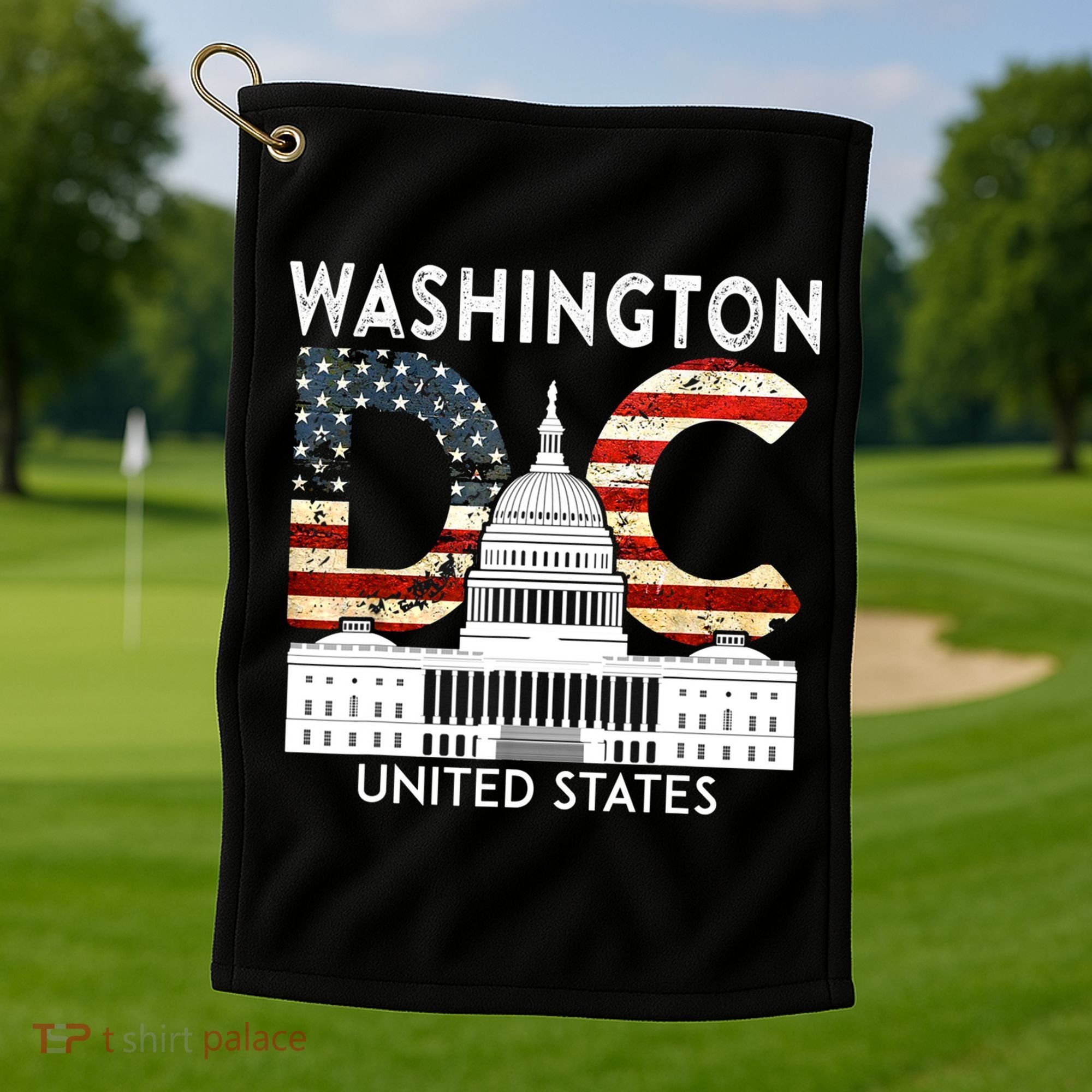 Capitol Hill Souvenir Gift Washington DC Golf Towel