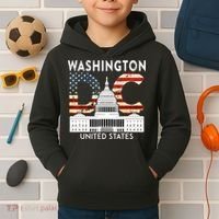 Capitol Hill Souvenir Gift Washington DC Kids Hoodie thumb 2
