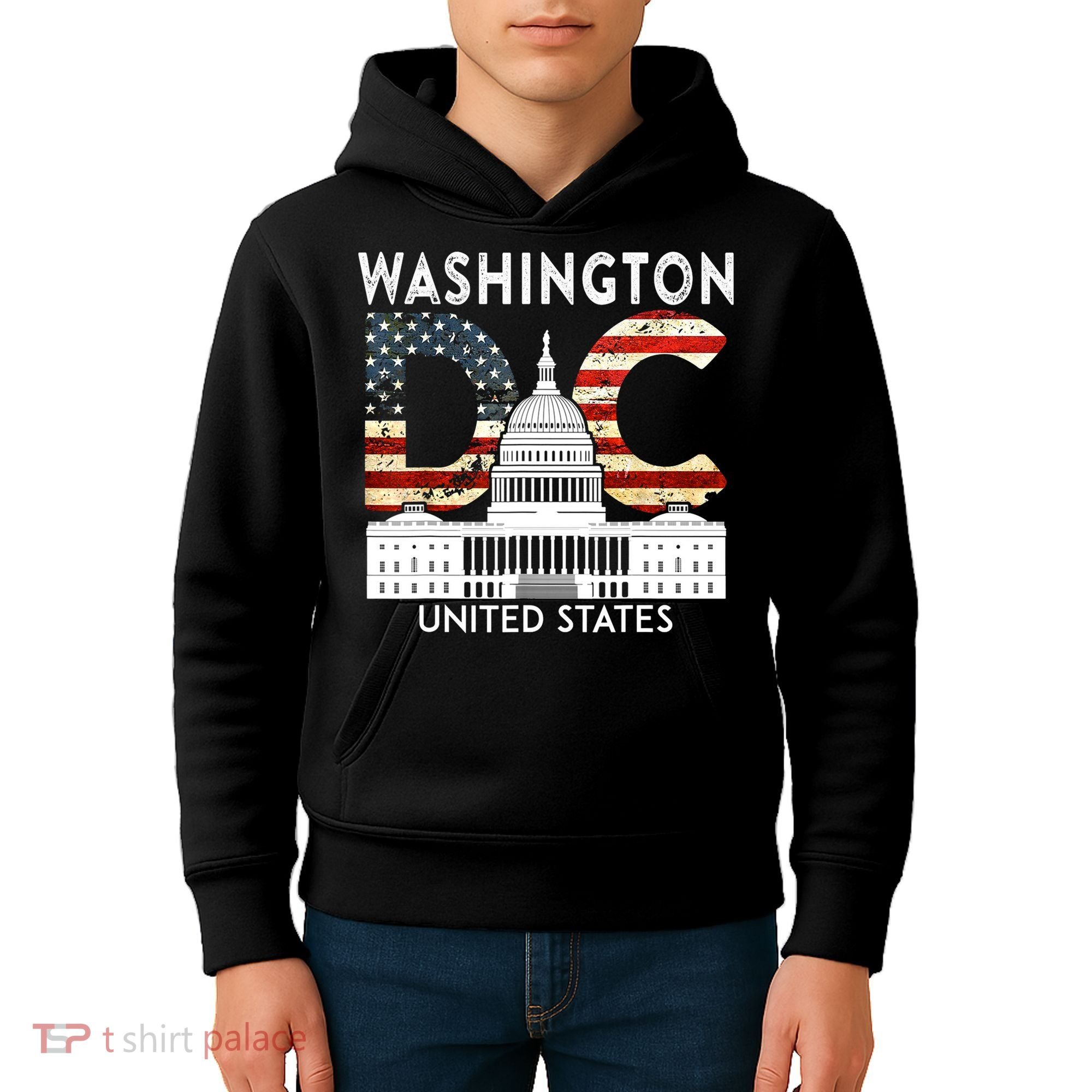 Capitol Hill Souvenir Gift Washington DC Kids Hoodie