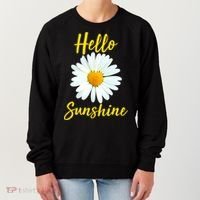Cute Hello Sunshine Heart Daisy Flower Women's Sweatshirt thumb 0